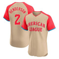Blandc B.Orioles #2 Gunnar Henderson Player Cream American League All-Star Limited Elite Home Game Stitched Jerseys