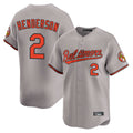 Blandc B.Orioles #2 Gunnar Henderson Player Gray Limited Home Game Stitched Jerseys