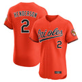 Blandc B.Orioles #2 Gunnar Henderson Player Orange Limited Elite Home Game Stitched Jerseys
