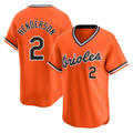 Blandc B.Orioles #2 Gunnar Henderson Player Orange T-shirt Limited Home Game Stitched Jerseys