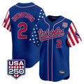 Blandc B.Orioles #2 Gunnar Henderson Player Royal USA 250 Independence Day Vapor Premier Limited Home Game Stitched Jerseys