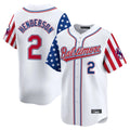Blandc B.Orioles #2 Gunnar Henderson Player White Independence Day Vapor Premier Limited Home Game Stitched Jerseys