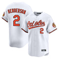 Blandc B.Orioles #2 Gunnar Henderson Player White Limited Home Game Stitched Jerseys