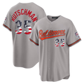 Blandc B.Orioles #35 Adley Rutschman Gray USA 250 Fourth of July Road Stadium Jersey