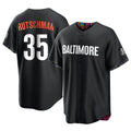 Blandc B.Orioles #35 Adley Rutschman Black City Connect Home Game Stitched Jerseys
