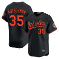 Blandc B.Orioles #35 Adley Rutschman Black Limited Home Game Stitched Jerseys