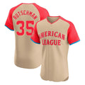 Blandc B.Orioles #35 Adley Rutschman Cream American League All-Star Limited Elite Home Game Stitched Jerseys