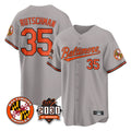 Blandc B.Orioles #35 Adley Rutschman Gray 30th Anniversary of 2131 Home Game Stitched Jerseys