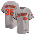Blandc B.Orioles #35 Adley Rutschman Gray Limited Home Game Stitched Jerseys