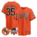 Blandc B.Orioles #35 Adley Rutschman Orange 30th Anniversary of 2131 Home Game Stitched Jerseys