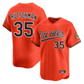 Blandc B.Orioles #35 Adley Rutschman Orange Limited Home Game Stitched Jerseys
