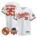 Blandc B.Orioles #35 Adley Rutschman White 30th Anniversary of 2131 Home Game Stitched Jerseys