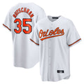 Blandc B.Orioles #35 Adley Rutschman White Home Game Stitched Jerseys