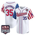 Blandc B.Orioles #35 Adley Rutschman White USA 250 Independence Day Vapor Premier Limited Home Game Stitched Jerseys