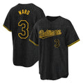 Blandc B.Orioles #3 Taylor Ward Player Black Snake Skin City Home Game Stitched Jerseys
