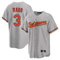 Blandc B.Orioles #3 Taylor Ward Player Gray Home Game Stitched Jerseys