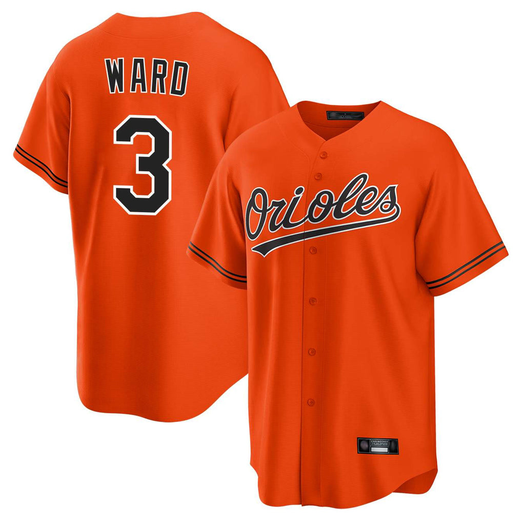 Blandc B.Orioles #3 Taylor Ward Player Orange Home Game Stitched Jerseys