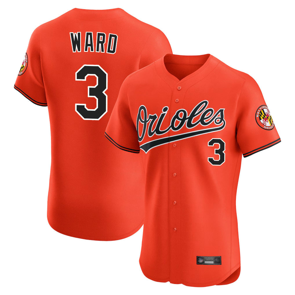 Blandc B.Orioles #3 Taylor Ward Player Orange Limited Elite Home Game Stitched Jerseys