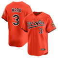 Blandc B.Orioles #3 Taylor Ward Player Orange Limited Home Game Stitched Jerseys