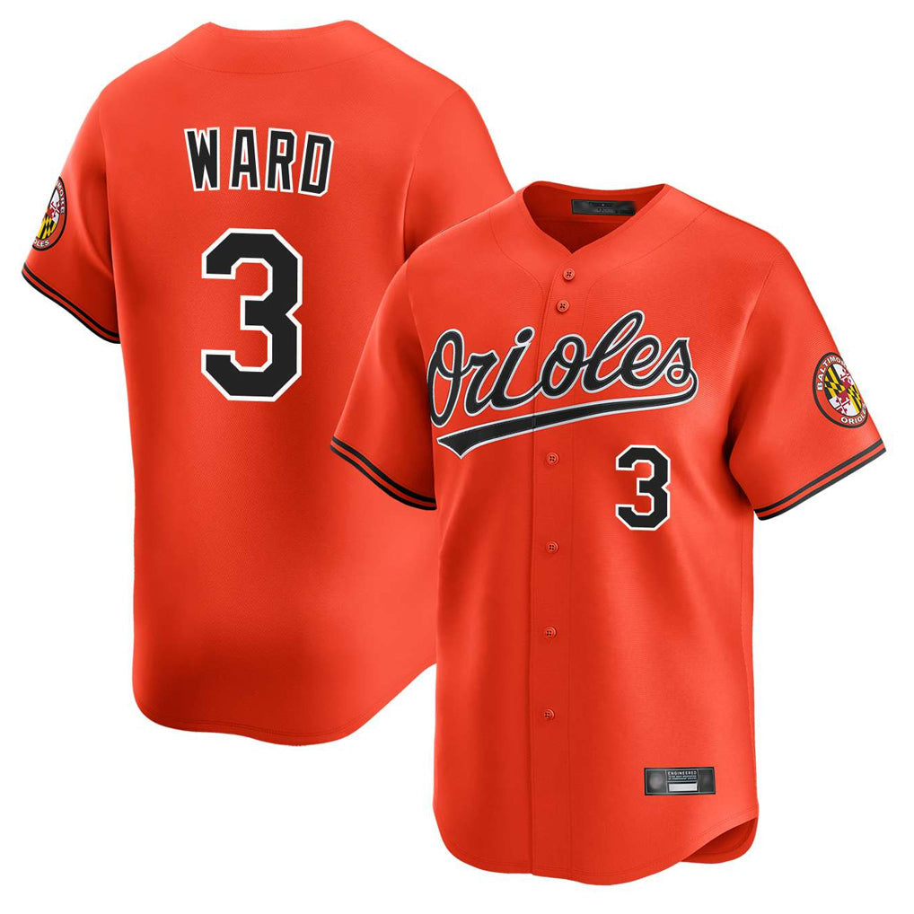 Blandc B.Orioles #3 Taylor Ward Player Orange Limited Home Game Stitched Jerseys