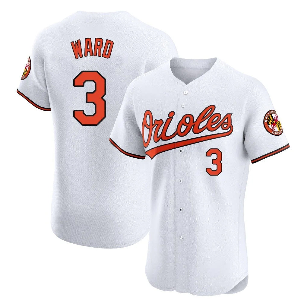 Blandc B.Orioles #3 Taylor Ward Player White Limited Elite Home Game Stitched Jerseys