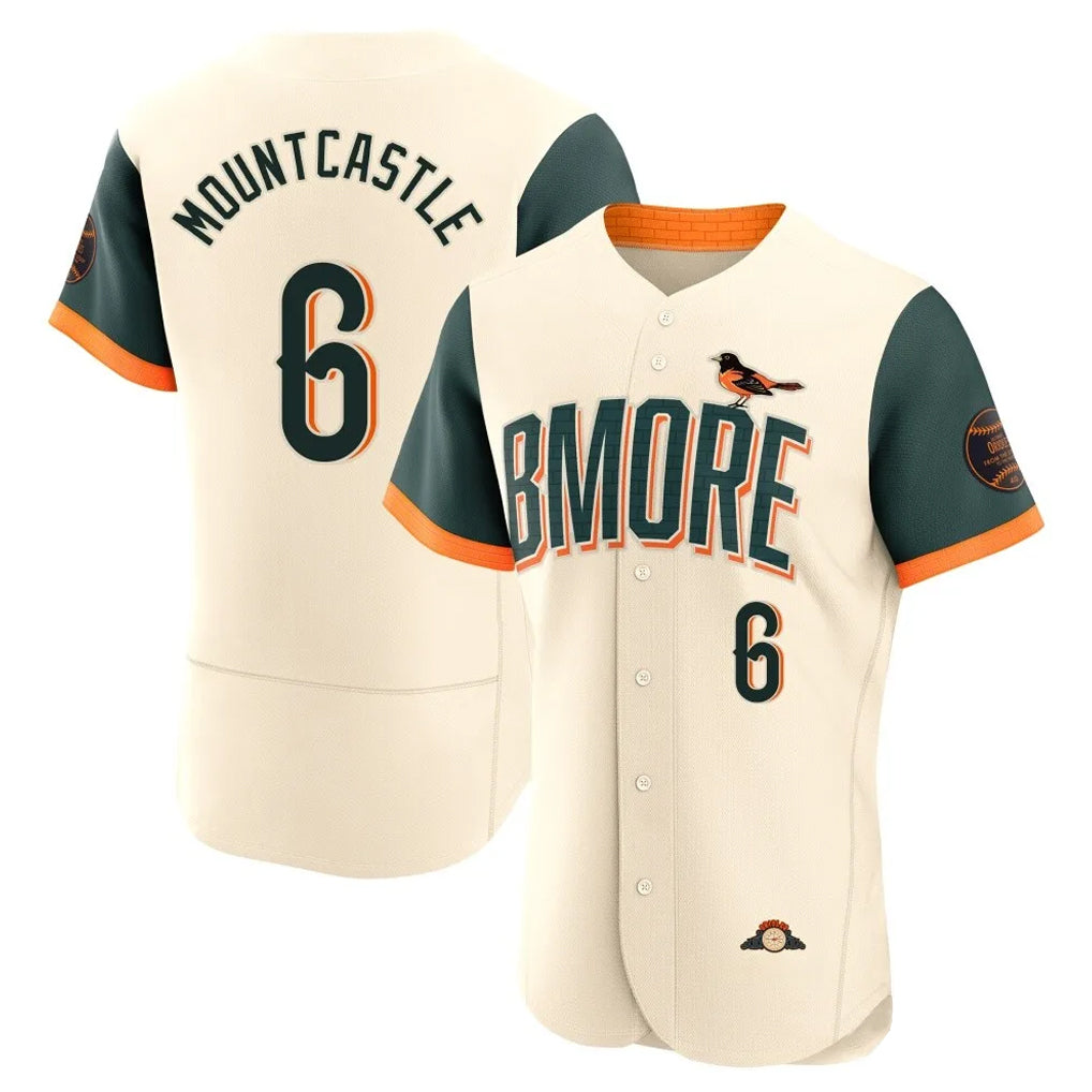 Blandc B.Orioles #6 Ryan Mountcastle Player Cream 2026 City Connect Limited Elite Home Game Stitched Jerseys