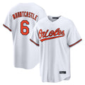 Blandc B.Orioles #6 Ryan Mountcastle Player White Home Game Stitched Jerseys