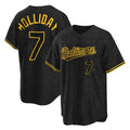 Blandc B.Orioles #7 Jackson Holliday Player Black Snake Skin City Home Game Stitched Jerseys