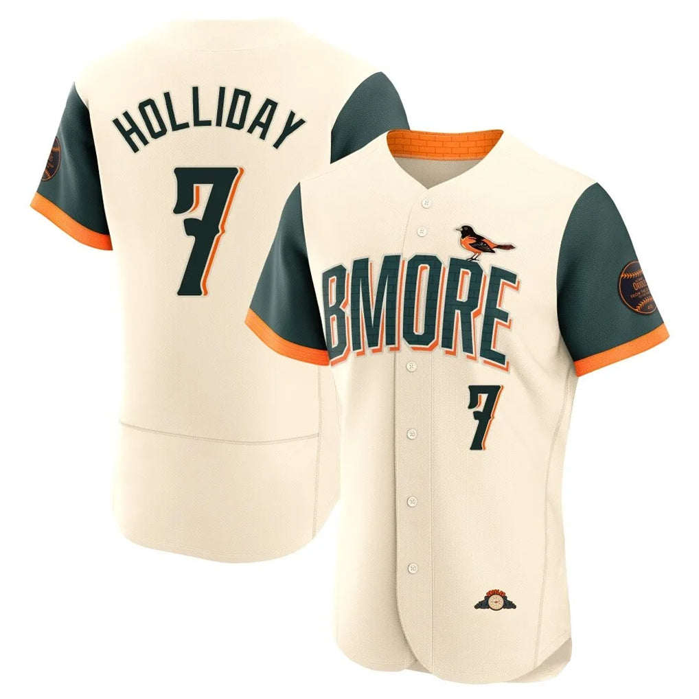 Blandc B.Orioles #7 Jackson Holliday Player Cream 2026 City Connect Limited Elite Home Game Stitched Jerseys