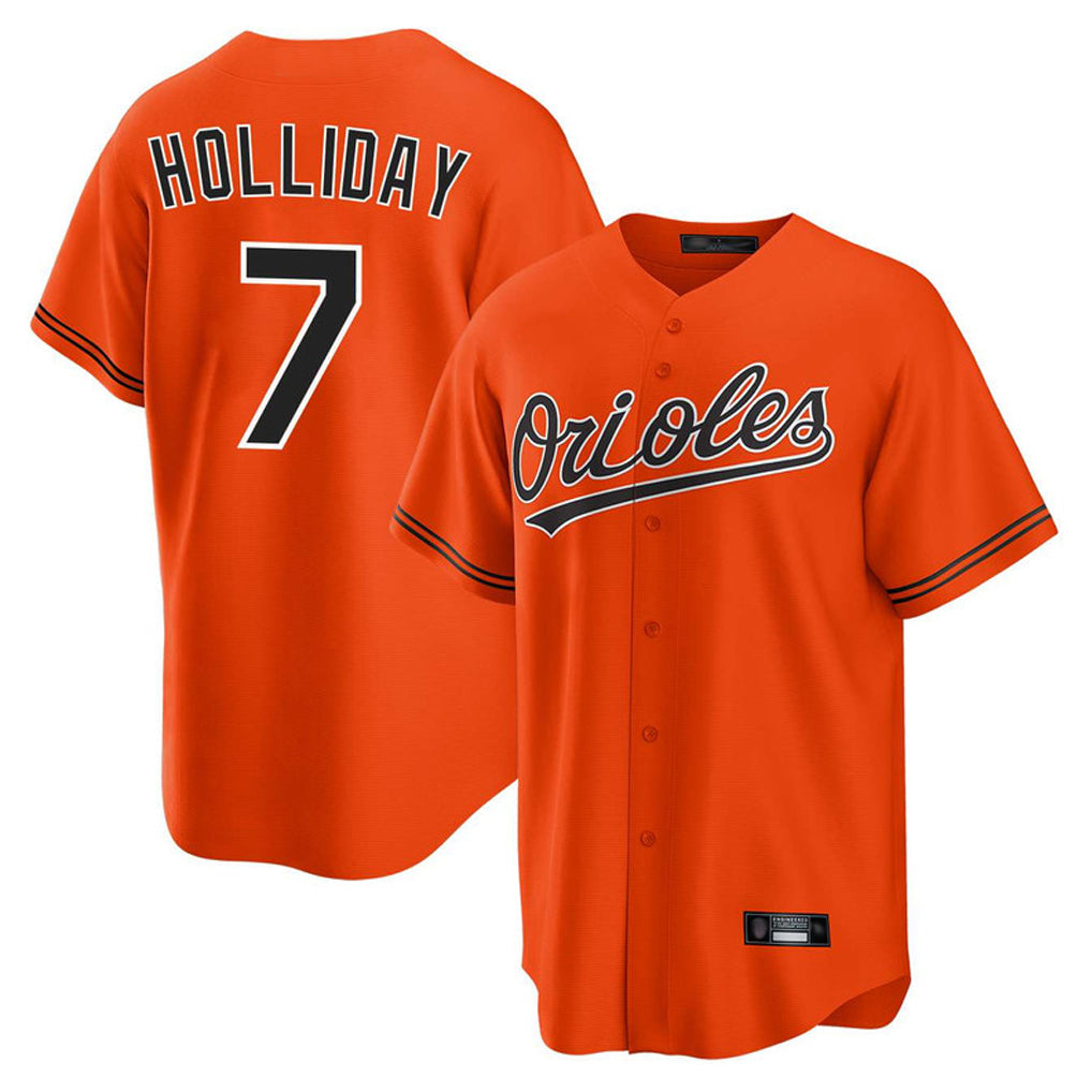 Blandc B.Orioles #7 Jackson Holliday Player Orange Home Game Stitched Jerseys