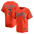 Blandc B.Orioles #7 Jackson Holliday Player Orange Limited Home Game Stitched Jerseys
