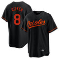 Blandc B.Orioles #8 Cal Ripken Player Black Home Game Stitched Jerseys