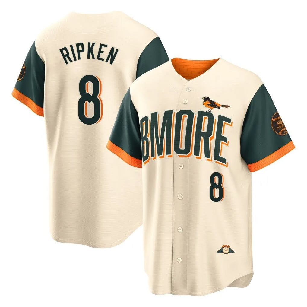 Blandc B.Orioles #8 Cal Ripken Player Cream 2026 City Connect Home Game Stitched Jerseys