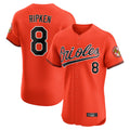 Blandc B.Orioles #8 Cal Ripken Player Orange Limited Elite Home Game Stitched Jerseys