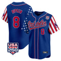 Blandc B.Orioles #8 Cal Ripken Player Royal USA 250 Independence Day Vapor Premier Limited Home Game Stitched Jerseys