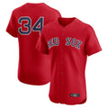 Blandc B.Red Sox #34 David Ortiz Player Red Limited Elite Home Game Stitched Jerseys