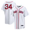 Blandc B.Red Sox #34 David Ortiz Player White Home Game Stitched Jerseys