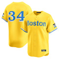 Blandc B.Red Sox #34 David Ortiz Player Yellow Limited Home Game Stitched Jerseys