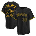 Blandc B.Red Sox #35 Garrett Crochet Player Black Snake Skin City Home Game Stitched Jerseys