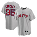 Blandc B.Red Sox #35 Garrett Crochet Player Gray Road Home Game Stitched Jerseys