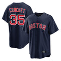Blandc B.Red Sox #35 Garrett Crochet Player Navy Home Game Stitched Jerseys