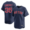 Blandc B.Red Sox #35 Garrett Crochet Player Navy Limited Home Game Stitched Jerseys