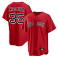 Blandc B.Red Sox #35 Garrett Crochet Player Red Home Game Stitched Jerseys