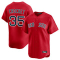 Blandc B.Red Sox #35 Garrett Crochet Player Red Limited Home Game Stitched Jerseys