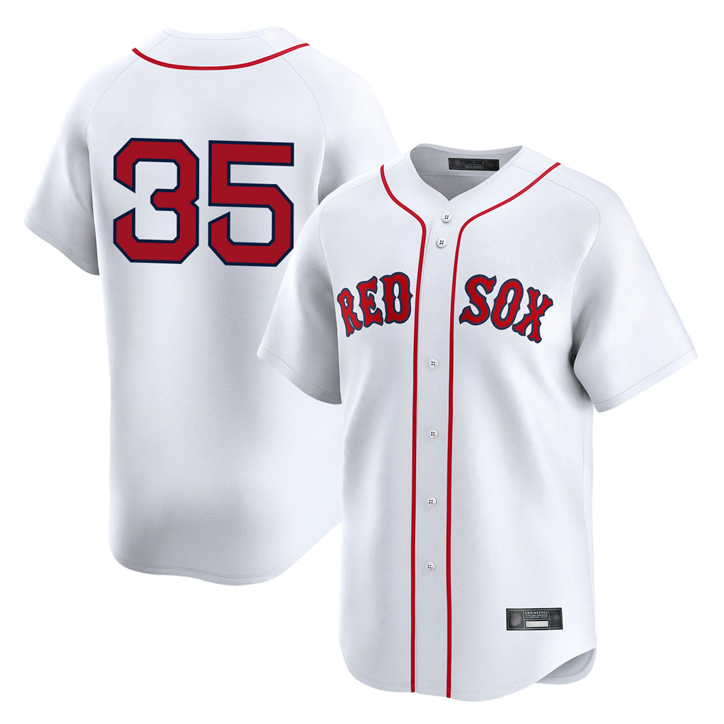 Blandc B.Red Sox #35 Garrett Crochet Player White Limited Home Game Stitched Jerseys