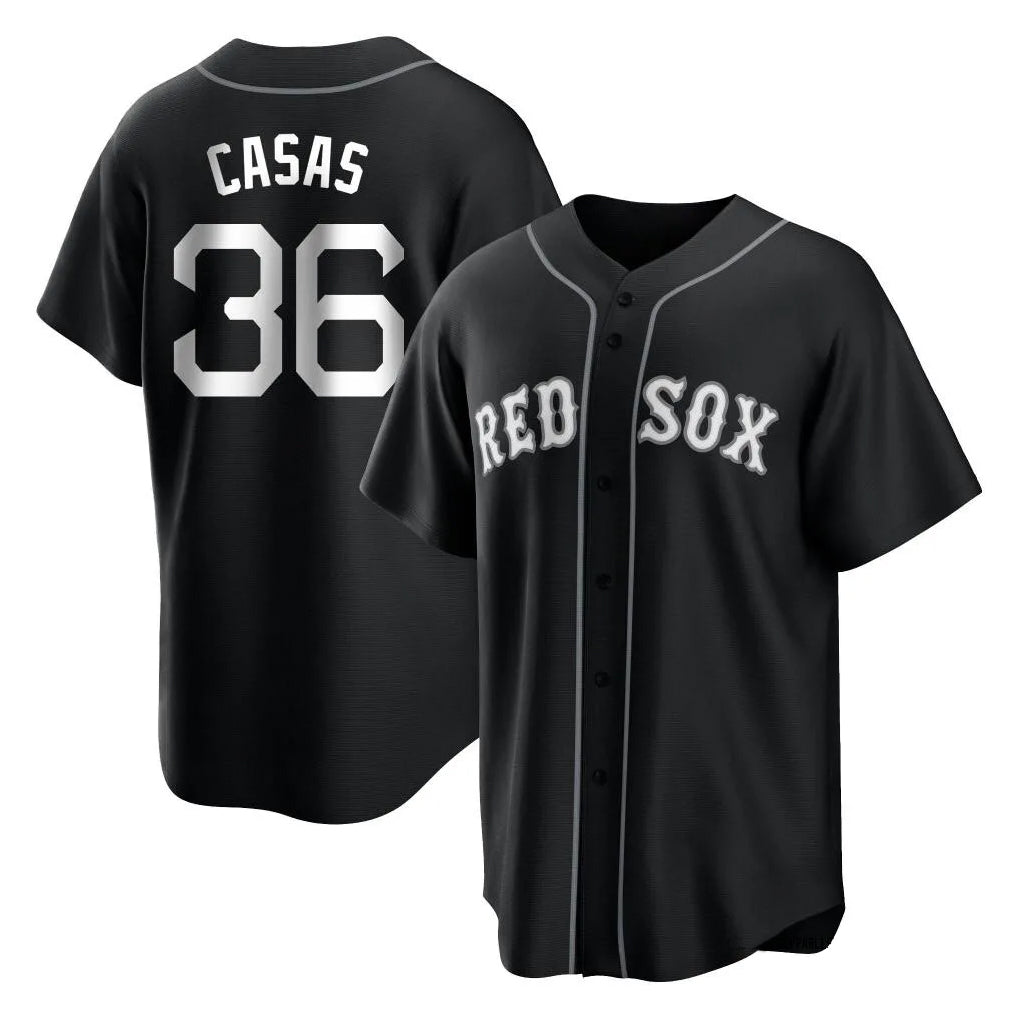 Blandc B.Red Sox #36 Triston Casas Player Black Home Game Stitched Jerseys