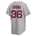 Blandc B.Red Sox #36 Triston Casas Player Gray Road Home Game Stitched Jersey