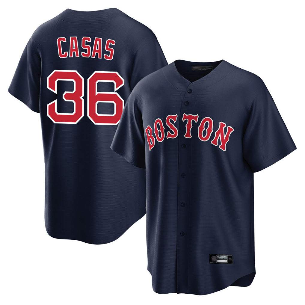 Blandc B.Red Sox #36 Triston Casas Player Navy Home Game Stitched Jersey