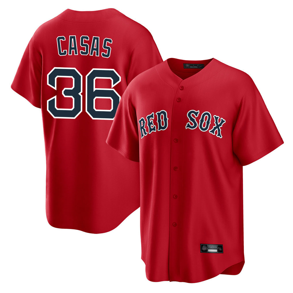 Blandc B.Red Sox #36 Triston Casas Player Red Home Game Stitched Jersey
