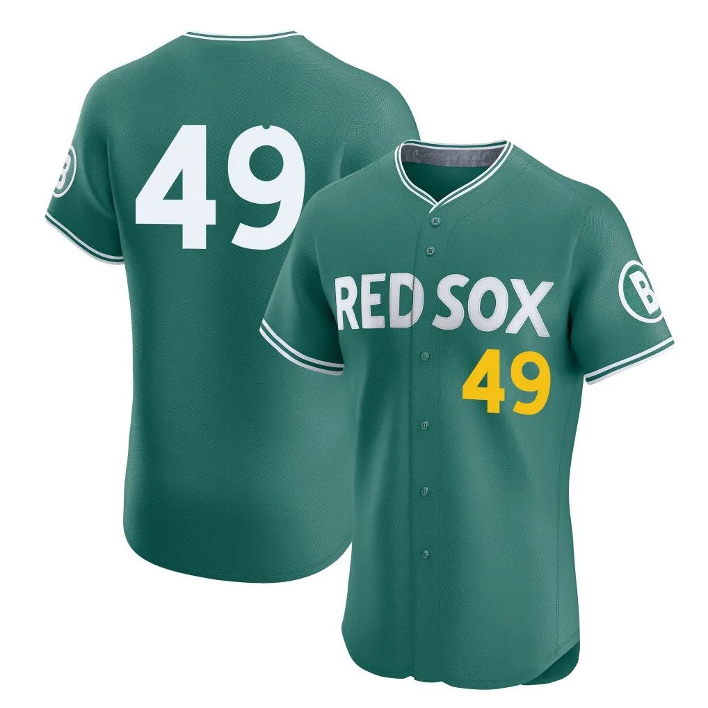 Blandc B.Red Sox #49 Tim Wakefield Player Green City Connect Limited Elite Home Game Stitched Jerseys